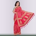 thumbnail image 4 of Bandhani Print Gharchola in Red Size: M, Color: Red, 4 of 5