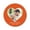 Orange, variant on Darling Souvenir Round 45 Pcs Heart Custom Photo Labels Save The Date Stickers Personalized Bride Groom Names And Date Envelope Seals - Green