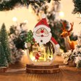 thumbnail image 1 of Christmas Decoration, Luminous Christmas Ornament Reusable LED Light Emitting Wooden  For Window, 1 of 9