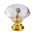 thumbnail image 1 of Juego de 6 perillas de puerta de gabinete de cristal JAMW dorado 3,1*2,9 CM, 1 of 4