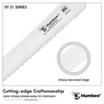 thumbnail image 2 of HUMBEE 10-Inch Offset Bread Knife with Width Wave Teeth (Serrated), Black, DT-31 Series, 2 of 7