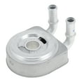 thumbnail image 1 of Enfriador de aceite del motor Unique Bargains para Peugeot 307 2.0L, enfriador de aceite de transmisión con juntas O-ring No.1103N0/1103J2, aleación de aluminio, tono plateado, 1 juego, 1 of 6