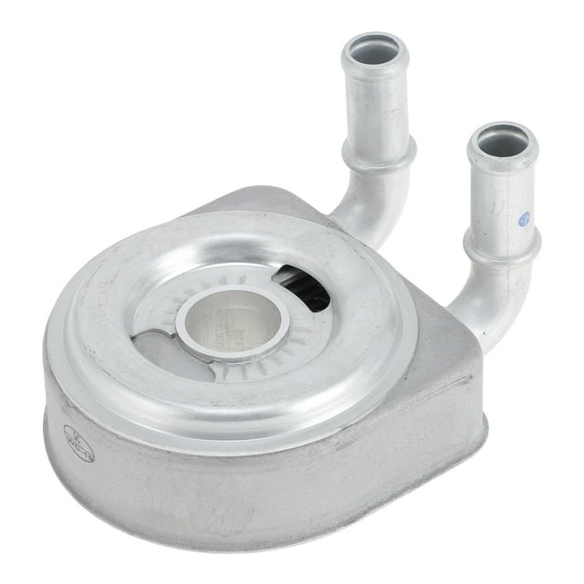 Enfriador de aceite del motor Unique Bargains para Peugeot 307 2.0L, enfriador de aceite de transmisión con juntas O-ring No.1103N0/1103J2, aleación de aluminio, tono plateado, 1 juego