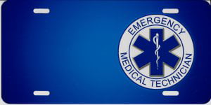 Emergency Medical Technician EMT license plate New Aluminum auto tag LP-2132 