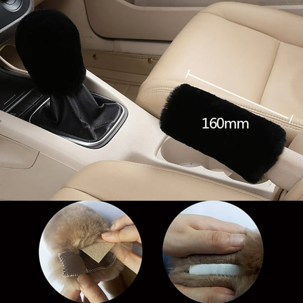 Juego de fundas para freno de mano de coche de felpa Juego de fundas para freno de mano de coche