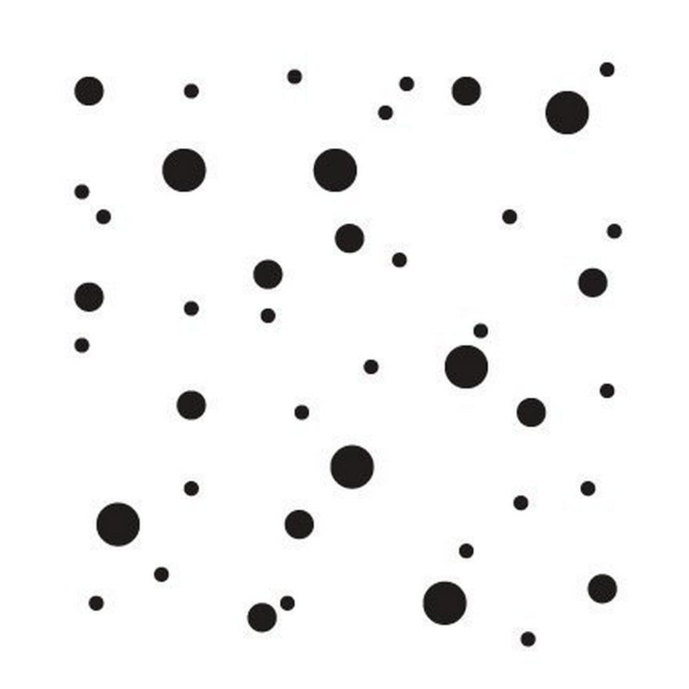 Random Dots Stencil by StudioR12 Simple Pattern Art Small 6 x 6inch