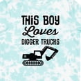 thumbnail image 4 of Inktastic This Boy Loves Digger Trucks Construction Boys Toddler T-Shirt, 4 of 5