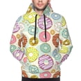 thumbnail image 4 of Hoodies for Men - Cartoon Donut Print Long Sleeve Comfrt Men'S Fashion Hoodies & Sweatshirts, Sweatshirts for Men Hoodies Pullover Clothing Clothes with Pouch, 4 of 7