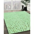 thumbnail image 3 of Ahgly Tapis Rond Lavable en Machine Intérieur Transitionnel Vert Menthe, 5 Pieds Rond, 3 of 7