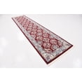 thumbnail image 2 of Rugs.com Rabia Collection Rug – 3' x 13' Runner Burgundy Low Rug Perfect For Hallways, Entryways, 2 of 8