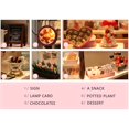 thumbnail image 2 of Chocolate Doll House LED Wooden Cocoa's Whimsy Dolls Accessories Toy DIY Assembling Christmas Birthday Gift Toys For Children heqiyong LED, 2 of 2