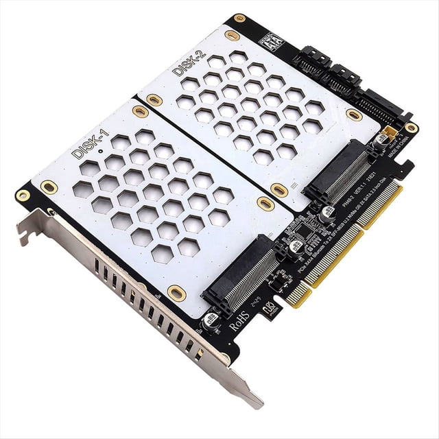 PH46-2 Disco Duro Dual SFF8639 U.2 NVME y de 2,5 Pulgadas A Tarjeta Dividida PCIE4.0