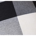thumbnail image 3 of Pack of 2 Retro Checkers Plaids Polyester Linen Soft Decorative Throw Pillow Covers Home Decor Cushion Case for Sofa Bedroom-Black and White-18''x18''-Black and White, 3 of 5