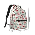 thumbnail image 2 of Rocae Vintage Christmas Reindeer for Comfortable Student Backpack - Lightweight ,Durable School Bag Ideal for Middle School, High School, and College, 2 of 6