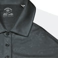 thumbnail image 2 of Monterey Club Women's Rose Emboss Contrast Golf Polo Shirt #2446, 2 of 3