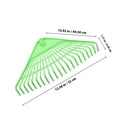 thumbnail image 2 of OULII Râteau à Feuilles Outil Vert Lot de 1 pour Agriculteurs, 2 of 5
