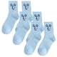 thumbnail image 1 of Calcetas creativas EmojiBlue 3Pares Azul 5-9.5US Emoticonos Calcetines Tubo Medio Poliéster., 1 of 4