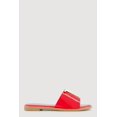 thumbnail image 2 of Women's Metallic V Pendant Notched Band Slide Sandals, 2 of 3