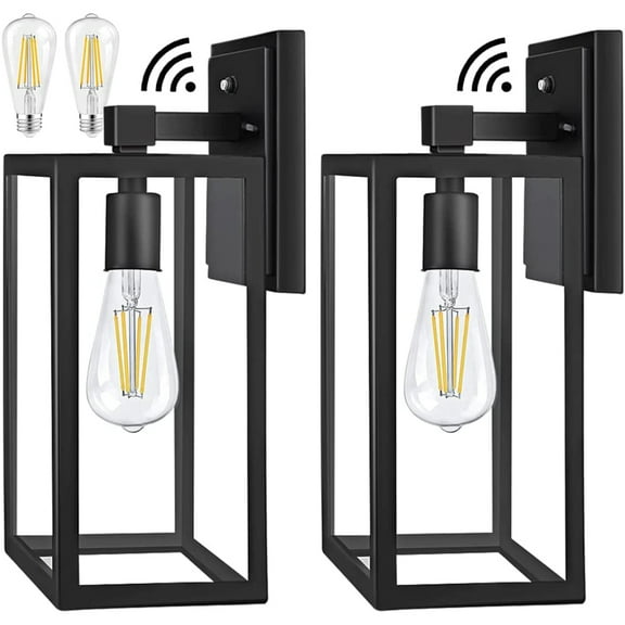 2 Pack Dusk to Dawn Outdoor Wall Lighting,Wall Lamp,Bulb Included