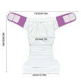 thumbnail image 4 of Pa?al de tela suave para adultos, impermeable y reutilizable, protección contra la incontinencia, ropa interior para pa?ales con máxima absorción para hombres o mujeres,(Púrpura) Amonsee NO, 4 of 6
