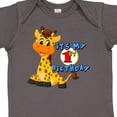 thumbnail image 4 of Inktastic 1st Birthday Giraffe Boys or Girls Baby Bodysuit, 4 of 5