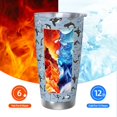 thumbnail image 6 of Easygdp Dolphins 20oz Stainless Steel Vacuum Insulated Double Wall Travel Tumbler, Durable Insulated Coffee Mug with Spillproof Lid-Straw Two-piece Set, 6 of 8