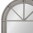 thumbnail image 3 of Kate and Laurel Stonebridge Rustic Arch Mirror Wall Decor, 24" x 36", Gray, Chic Farmhouse Windowpane Mirror, 3 of 7
