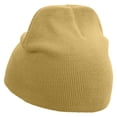 thumbnail image 2 of Golf Sport Flag Embroidered 8 inch Acrylic Short Beanie - Khaki OSFM, 2 of 5