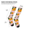 thumbnail image 2 of Compression Socks For Women And Men - Delicious Orange Flower Pink Compression Socks Circulation For Workout, 2 of 2
