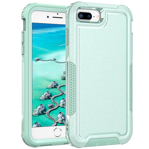 Estuche de carga inalámbrica para iPhone 6/7/8, con protección para la cámara, protección en las cuatro esquinas y protección para los botones.