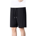 thumbnail image 2 of Paiwinds Men's Nylon Ice Silk Breathable Outdoor Casual Sports Five Quarter Pants - Lightweight Summer Shorts with Zipper Pockets, 2 of 9