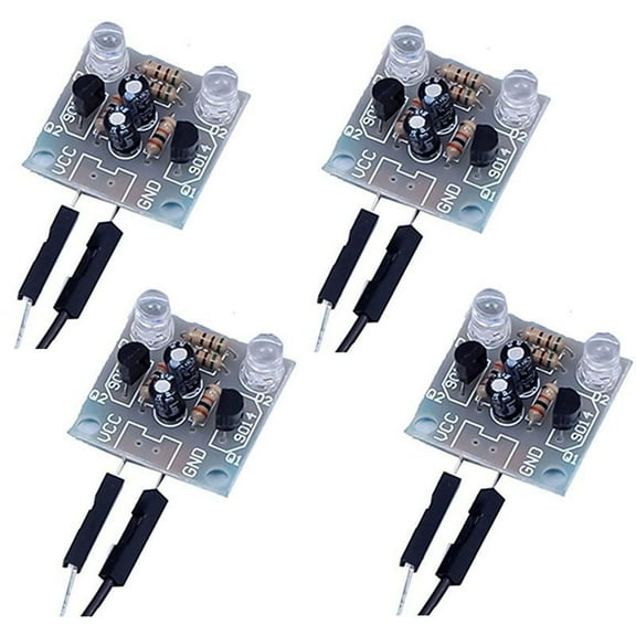 4-Piece Set 5mm LED Flash DIY Kit Electronic PCB Circuit Welding Skills Learning Training