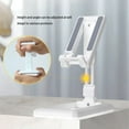 thumbnail image 2 of Phone Holder Retractable Desktop Tablet Bracket Plastic Non-slip Retractable Phone Mobile Stand for Home Office, White, 2 of 5