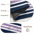 thumbnail image 6 of Round Rugs 3Ft, Navy Blue Purple Striped Round Area Rug Washable Indoor Throw Carpet, Gradient Horizontal Lines Small Non Slip Circle Rug for Bedroom Living Room Home Decor Aesthetic, 6 of 8
