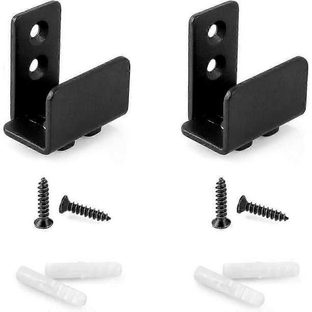 Sliding Door Hardware Floor Guide Steel Adjustable Fit Distance for Door & Cabinet, 2Pcs