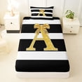thumbnail image 3 of Erosebridal Cartoon Initial D Twin Sheet Sets for Girl, Stripes Lines Bedding, 3 Pieces, 3 of 5