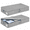 Grey-2 Pack-4.5in-slim, variant on Black-4 Pack 5in-thin Under Bed Storage Containers, Low Profile Fabric Organizer for Dorm and Home Storage