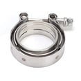 thumbnail image 4 of Exhaust Flange  Exhaust Clamp  Exhaust V Band Flange  Exhaust Flange Clamp V Band Clamp Flange Kit 2.25in V Band Stainless Steel Clamp With 2 Flange For  Exhaust Downpipe, 4 of 8
