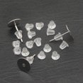 thumbnail image 6 of Wentin Reduced Jewelry Tools Replacement DIY Soft Clear Silicone Earring Backs Clutch Stopper Transparent, 6 of 8