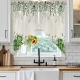 thumbnail image 6 of St. Patrick's Swag Valances for Windows 2 Pack, Kitchen Window Curtains 36 Inch Length, Luck Shamrocks Eucalyptus Leaves Flowers Vintage Privacy Swag Curtains for Living Room/Bathroom 36"x36", 6 of 8