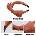 thumbnail image 4 of Unique Bargains Big Bowknot Headband Hairband for Women Brick Red 1.2 Inch Wide 1 Pcs, 4 of 7