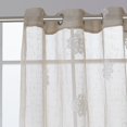 thumbnail image 2 of Lyndale Décor Lyndale Harper Embroidered Sheer Curtain Beige 84 84 Inches, 2 of 5