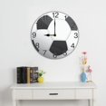 thumbnail image 2 of Soccer Wall Clock Soccer Gift For Boys Football Decor 10 Inches Silent Non Ticking Battery Operated Clocks Wall Decorative for Living Room Bedroom Man Cave, 2 of 5