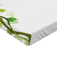 thumbnail image 2 of Ambesonne Wine Fitted Sheet, Leaf Fresh Fruit Pattern, Queen Size, Green, 2 of 3