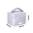thumbnail image 3 of Tote Open Cosmetic Bag Large Capacity Cosmetic Bag Travel Cosmetic Organizer Soft Exquisite Cosmetic Bag Ladies Cosmetic Bag, 3 of 7
