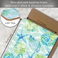 thumbnail image 4 of Cala Home "Coast Isla Mona" 30" x 20" Decorative Hardboard Cork Back Tabletop Placemats 4 Pack, 4 of 6