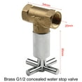Mlless 1/2" Brass Quick Opening Drain Valve for Plumbing and Shower