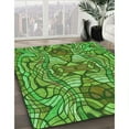 thumbnail image 2 of Ahgly Company Indoor Rectangle Patterned Nebula Green Area Rugs, 5' x 8', 2 of 6