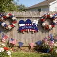 thumbnail image 5 of Nkmbld 4th of July Decorations for Front Door, Wooden Patriotic Independence Day Hanging Decorations, Welcome Hanging Sign for Indoor Outdoor Home Wall Decor, 5 of 7