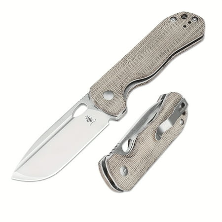 Kizer Pocket Folding Knife Bugai 154CM Steel Blade Micarta Handle V3627C1
